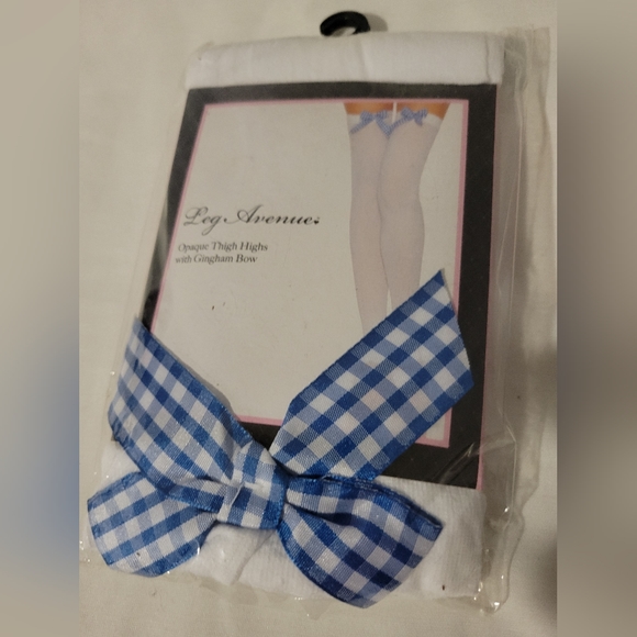 LEG AVENUE OPAQUE THIGH HIGHS - Picture 4 of 4